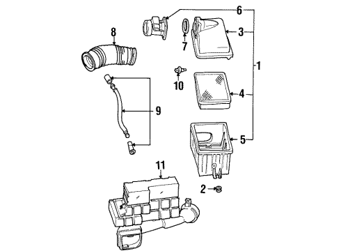 1998 Ford Windstar Filters Diagram 1 - Thumbnail