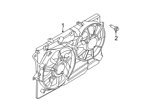 2013 Ford Police Interceptor Utility Cooling System, Radiator, Water Pump, Cooling Fan Diagram