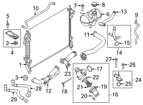 2020 Ford Mustang Seal Diagram for 7T4Z-8590-A