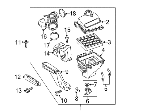 2018 Ford Edge Air Intake Diagram 1 - Thumbnail