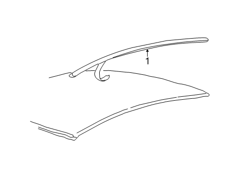 2007 Ford Escape Exterior Trim - Roof Diagram