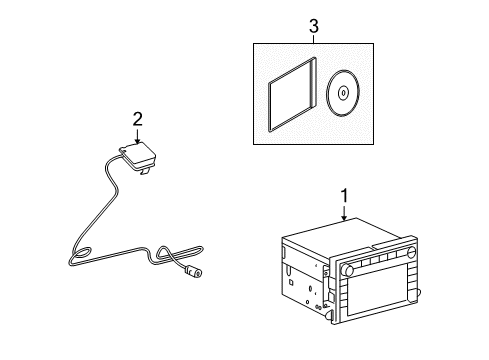 2010 Lincoln MKX Aerial Assembly - GPS Diagram for 9T4Z-10E893-B