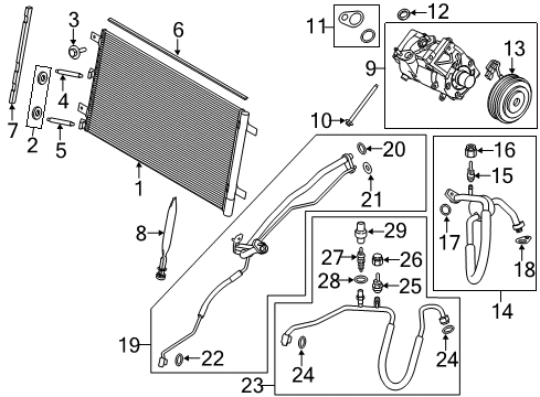 2017 Ford F-150 Tube Assembly Diagram for HL3Z-19867-A