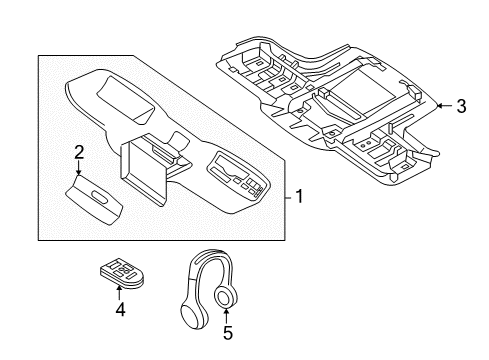 2005 Lincoln Aviator Bracket Diagram for 3L2Z-78519K22-EA