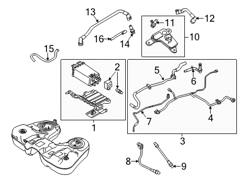 2012 Ford Flex Module - Engine Control - EEC Diagram for BA8Z-12A650-MD