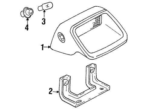 2001 Ford Escort High Mount Lamps Diagram