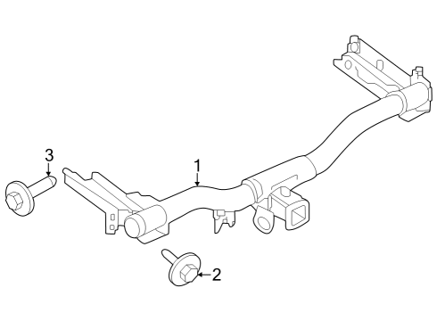 2023 Lincoln Nautilus Trailer Hitch Components Diagram