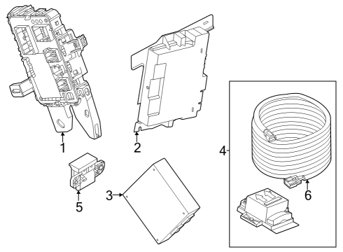 2023 Ford F-350 Super Duty Electrical Components Diagram 2 - Thumbnail