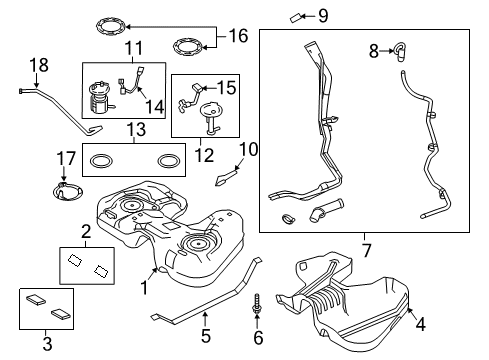 2011 Lincoln MKS Fuel Supply Diagram