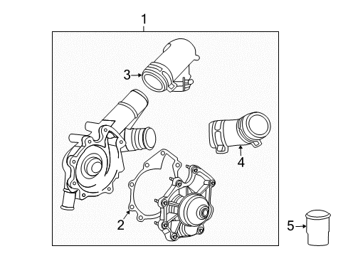 2008 Mercury Mariner Water Pump Diagram 3 - Thumbnail