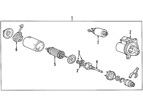 2002 Ford Excursion Starter, Charging Diagram