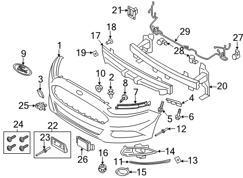 2016 Ford Fusion Wire - Parking Distance Aid Sensor Diagram for DG9Z-15K867-B