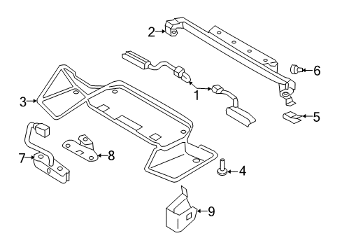 2014 Ford Special Service Police Sedan Lamp Assembly Diagram for DG1Z-15442-M