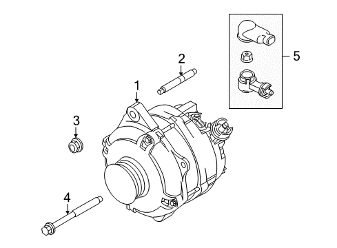 2011 Lincoln MKS Alternator Diagram 2 - Thumbnail