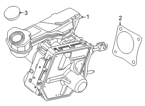 2022 Ford Maverick Vacuum Booster Diagram 1 - Thumbnail