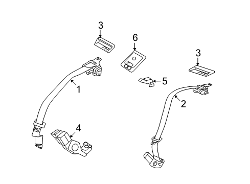 2006 Mercury Milan Seat Belt Diagram