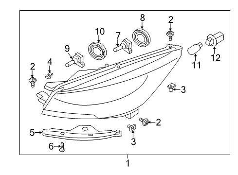 2015 Ford Escape Headlamps, Electrical Diagram 1 - Thumbnail