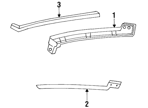 1995 Ford Mustang Seal Diagram for XR3Z-7651823-AA