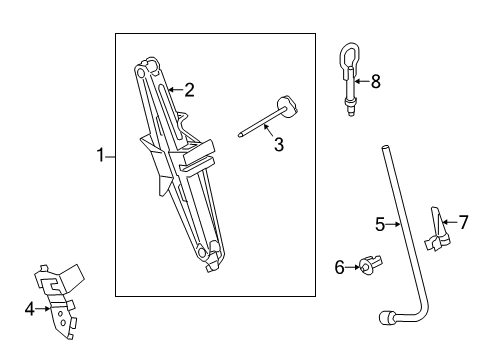 2017 Ford Transit Connect Wrench - Wheel Nut Diagram for 2T1Z-17032-C