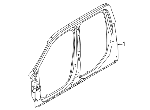 2023 Ford Maverick Side Panel & Components Diagram