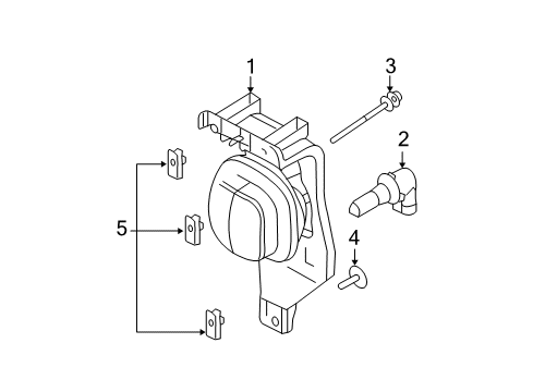 2010 Ford F-250 Super Duty Bulbs Diagram 5 - Thumbnail