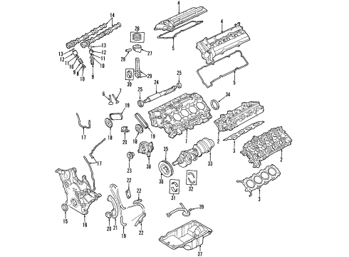 1999 Ford Taurus Insulator Assembly Diagram for F7DZ-6038-BA