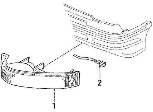 1989 Ford Probe Park Lamps Diagram 2 - Thumbnail