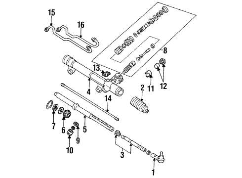 1993 Mercury Sable Switch Assembly Diagram for F3TZ-3N824-A