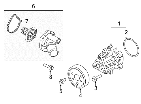 2016 Ford Transit Connect Water Pump Diagram