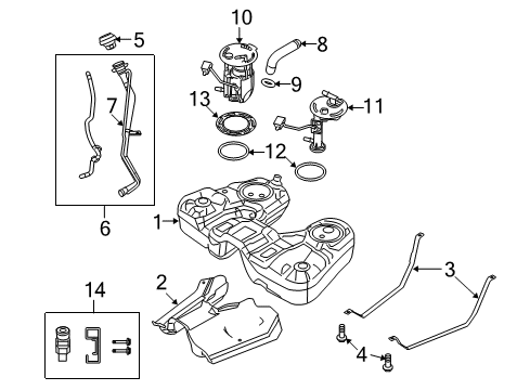 2008 Ford Taurus X Fuel Supply Diagram