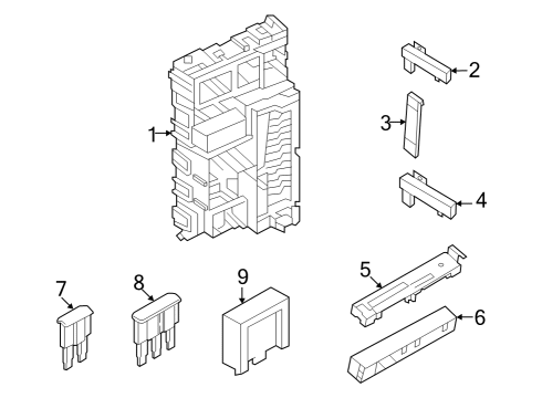 2021 Ford Bronco Keyless Entry Components Diagram