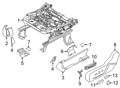 2015 Ford C-Max Power Seats Diagram