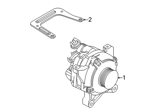 2018 Ford E-350 Super Duty Alternator Diagram 2 - Thumbnail