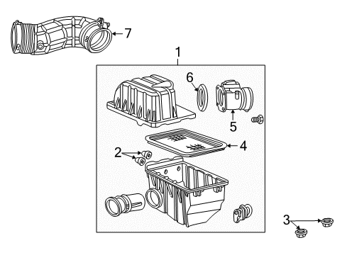 2003 Mercury Mountaineer Filters Diagram 1 - Thumbnail