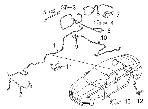 2019 Lincoln MKZ Antenna & Radio Diagram