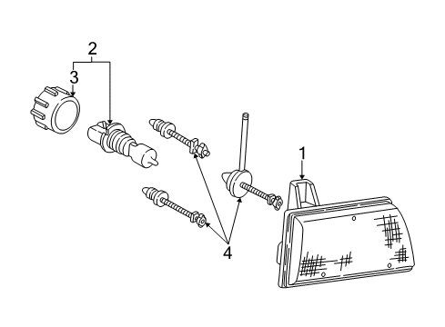 2004 Ford E-250 Bulbs Diagram 1 - Thumbnail