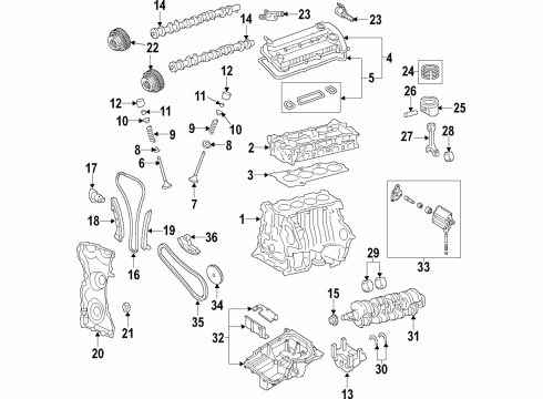 2019 Ford Explorer Engine Parts & Mounts, Timing, Lubrication System Diagram 5 - Thumbnail