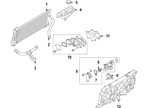 2018 Ford Expedition Cooling System, Radiator, Water Pump, Cooling Fan Diagram 2 - Thumbnail