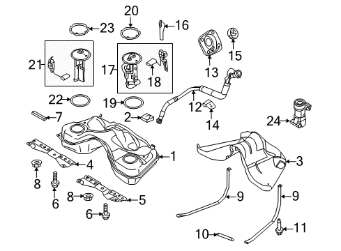 2010 Ford Mustang Pedal Diagram for 7R3Z-9F836-A