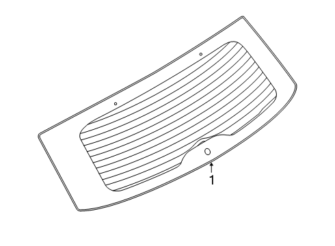 2022 Lincoln Corsair Glass - Lift Gate Diagram