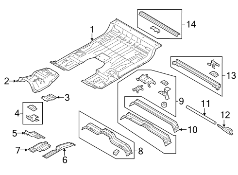 2023 Ford F-150 Lightning Floor Diagram