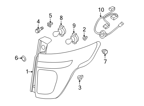 2012 Ford Explorer Tail Lamps Diagram