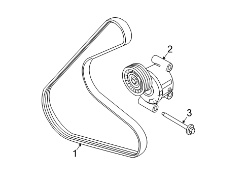 2010 Ford Fusion Belts & Pulleys, Cooling Diagram 2 - Thumbnail