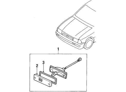 1988 Ford Festiva Park Lamps Diagram