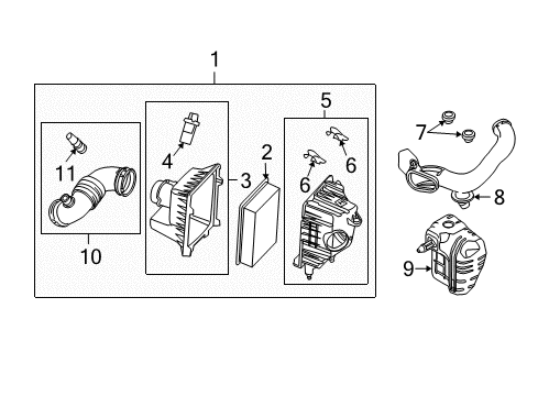 2010 Mercury Mariner Filters Diagram 1 - Thumbnail