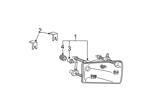 2003 Ford F-350 Super Duty Headlamps, Electrical Diagram 1 - Thumbnail