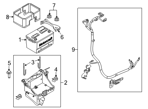 2015 Ford F-250 Super Duty Battery Diagram 1 - Thumbnail