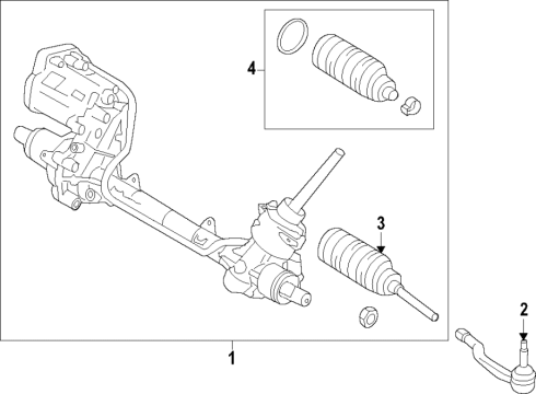 2022 Ford Edge Steering Column & Wheel, Steering Gear & Linkage Diagram 6 - Thumbnail