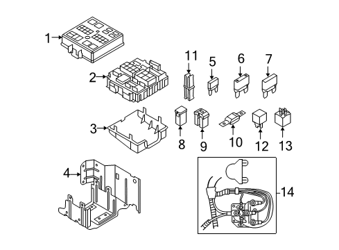 2009 Ford F-250 Super Duty Flashers Diagram 1 - Thumbnail