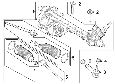 2024 Ford Mustang Steering Gear & Linkage Diagram